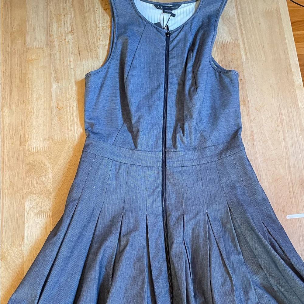 Armani exchange front zipper dress